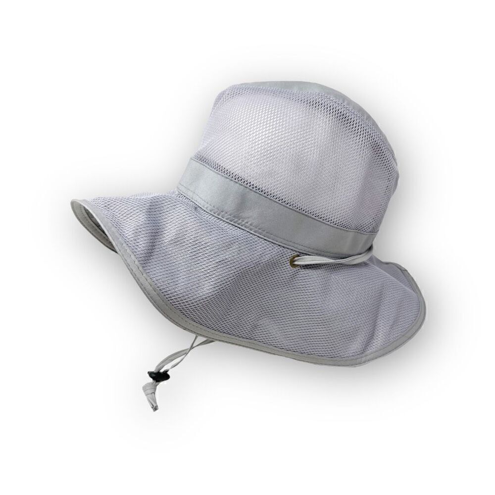 Goldcoast Sunwear Hat Light Gray Drawstring Outdoor Sun Hat Cap OSFM Used